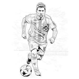 Disegni da colorare di Lionel Messi