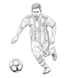 Disegni da colorare di Lionel Messi