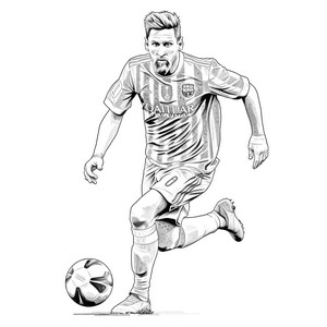 Disegni da colorare di Lionel Messi