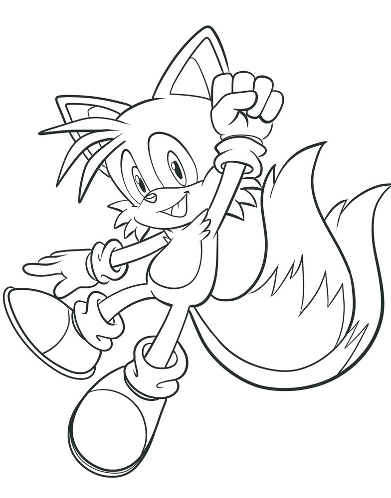 Disegni da colorare di Miles Tails Prower