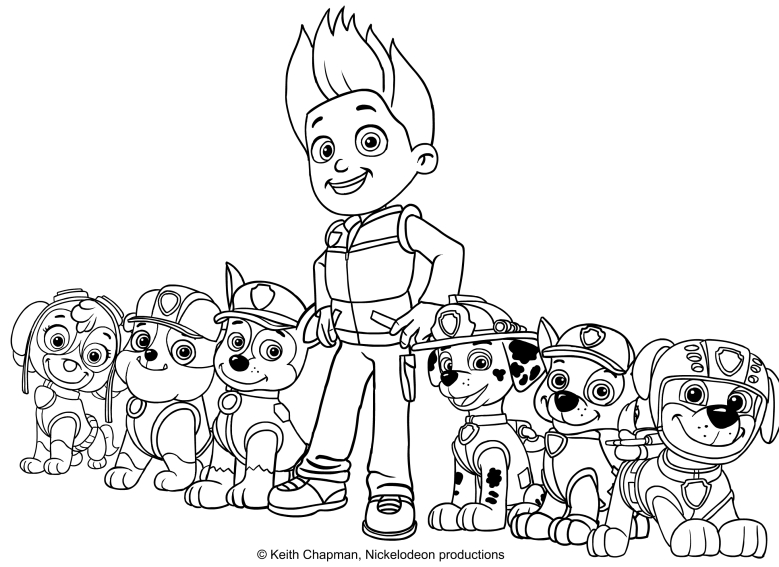 Dibujos de PAW Patrol : La Patrulla Canina  para colorear