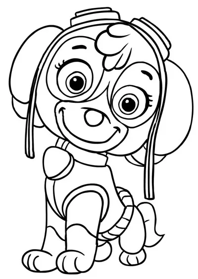 Disegni da colorare di Skye dei Paw Patrol