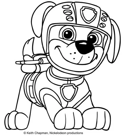 Disegni da colorare di Zuma dei Paw Patrol