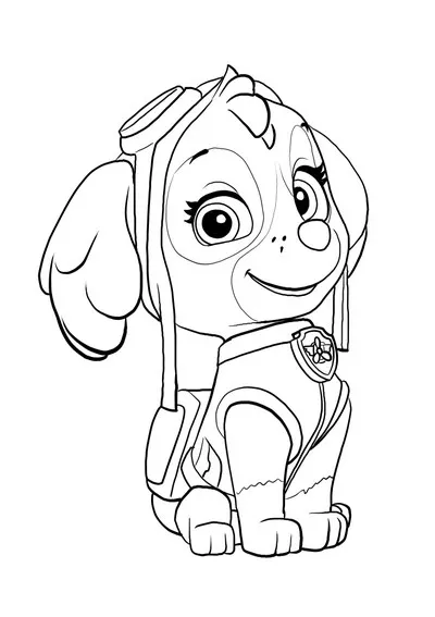 Disegni da colorare di Skye dei Paw Patrol