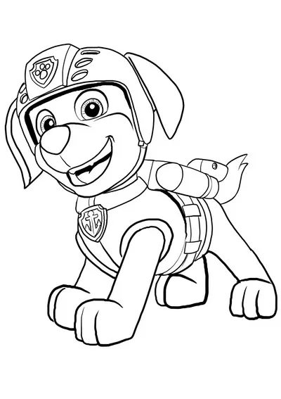 Disegni da colorare di Zuma dei Paw Patrol