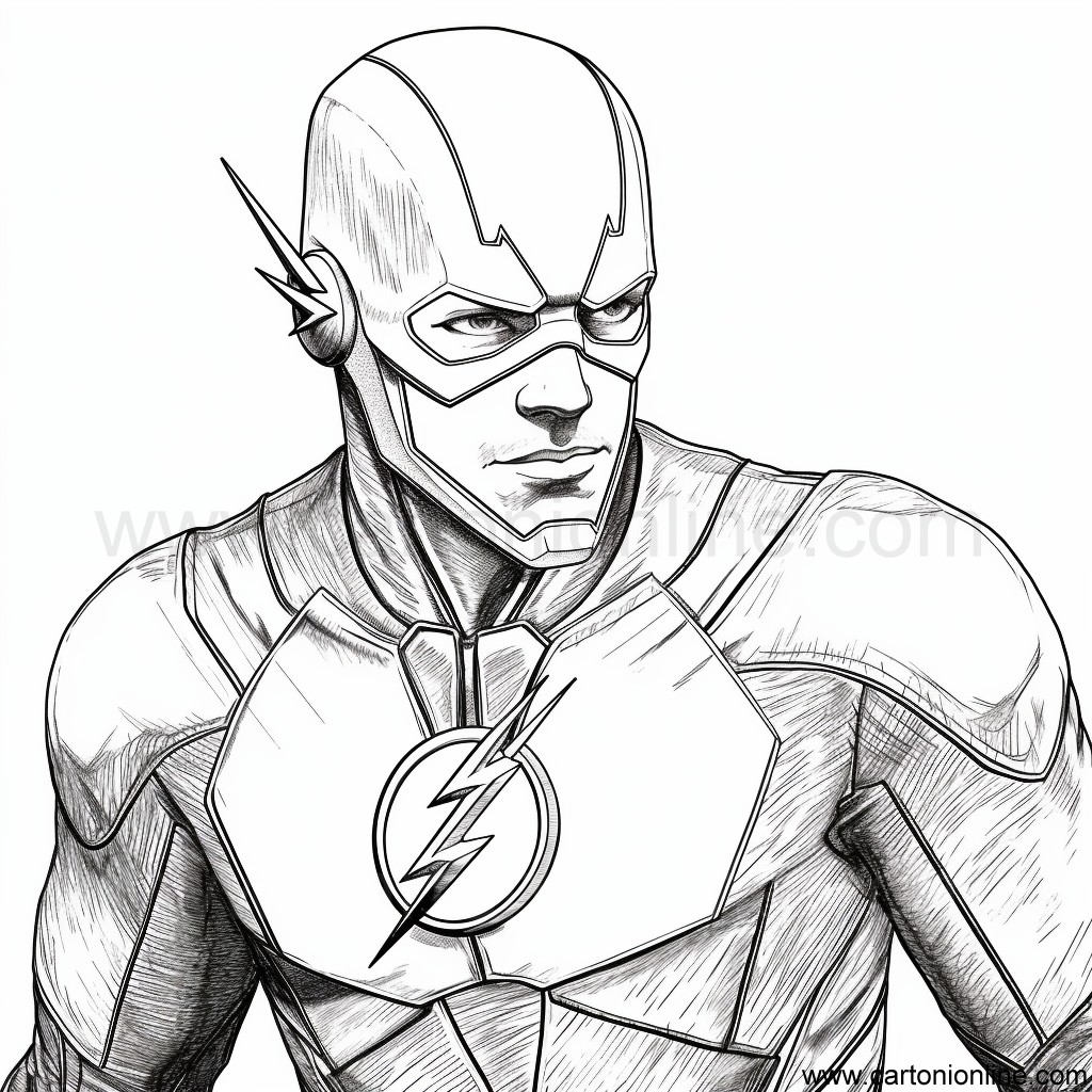 Disegno 27 di The Flash da stampare e colorare