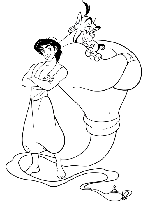 Aladdin and the Genie