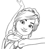 Barbie coloring page