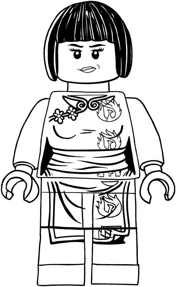  Nya of Ninjago coloring page to print