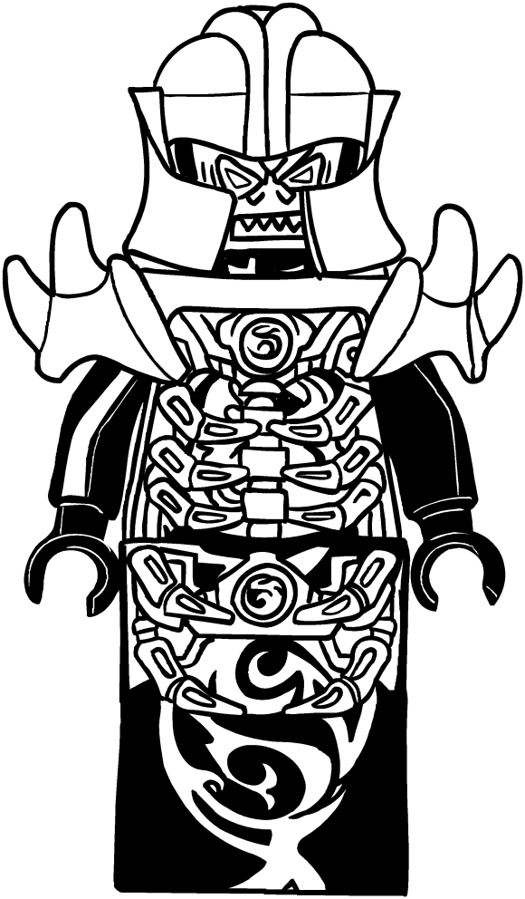  Overlord of Ninjago coloring page to print