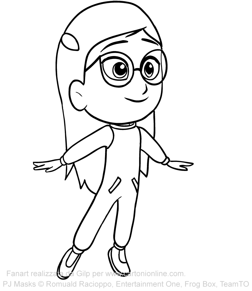  Amaya of PJ Masks coloring page to print