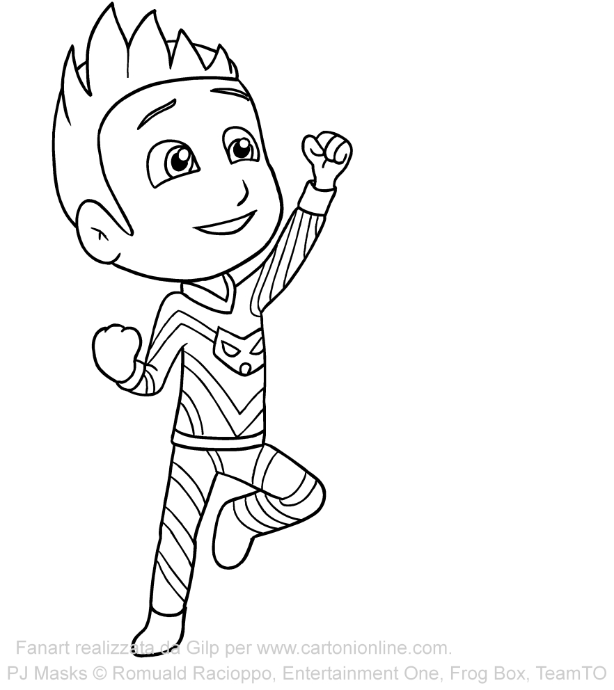  Connor of PJ Masks coloring page to print