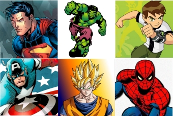 Superheroes characters
