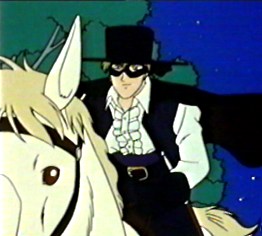 Immagini Zorro sul cavallo bianco