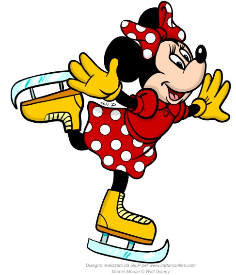 Minnie pattinatrice