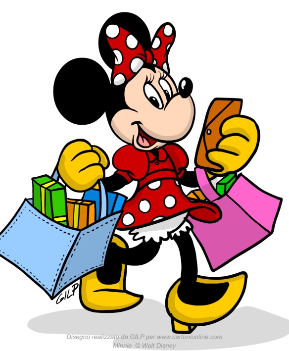 Minnie fa shopping