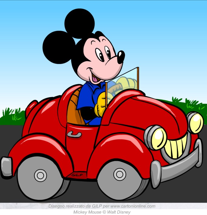 Topolino in auto