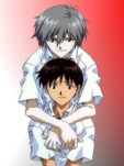 Rei Shinji e Asuka