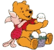 Winnie the Pooh e Pimpi assistono alla nascita di un pulcino