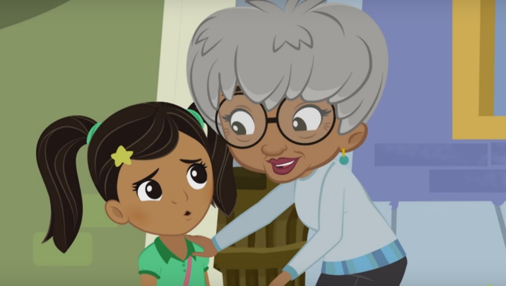 Nina con sua nonna Abuelita Yolie