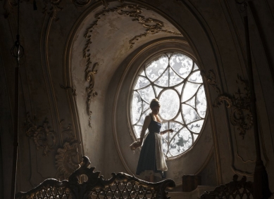 Belle alla finestra del castello