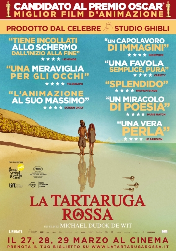 La tartaruga rossa - Il poster del film di animazione