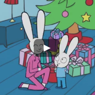 Simone il coniglio e i regali di Natale