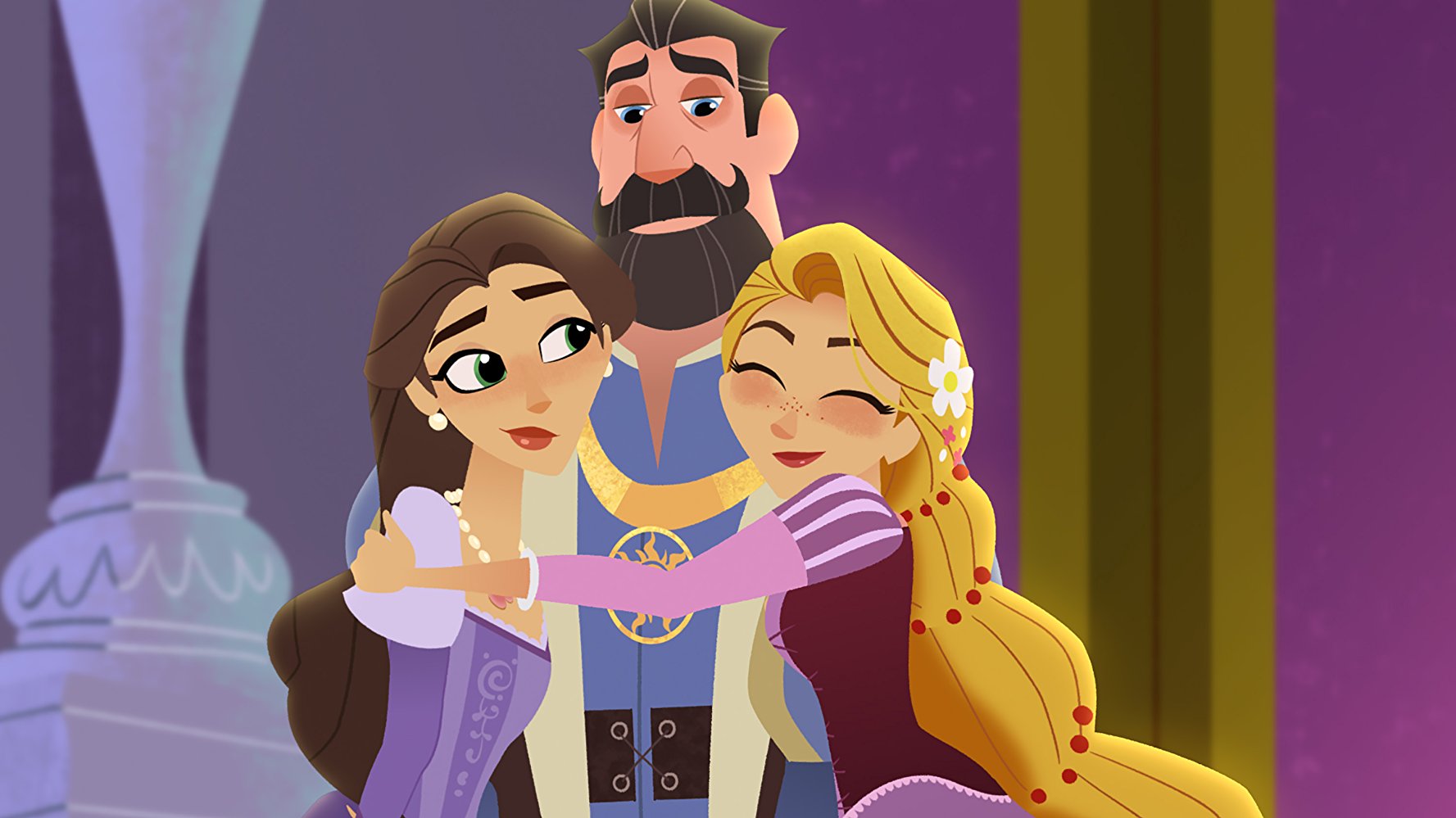 Rapunzel e la sua famiglia reale