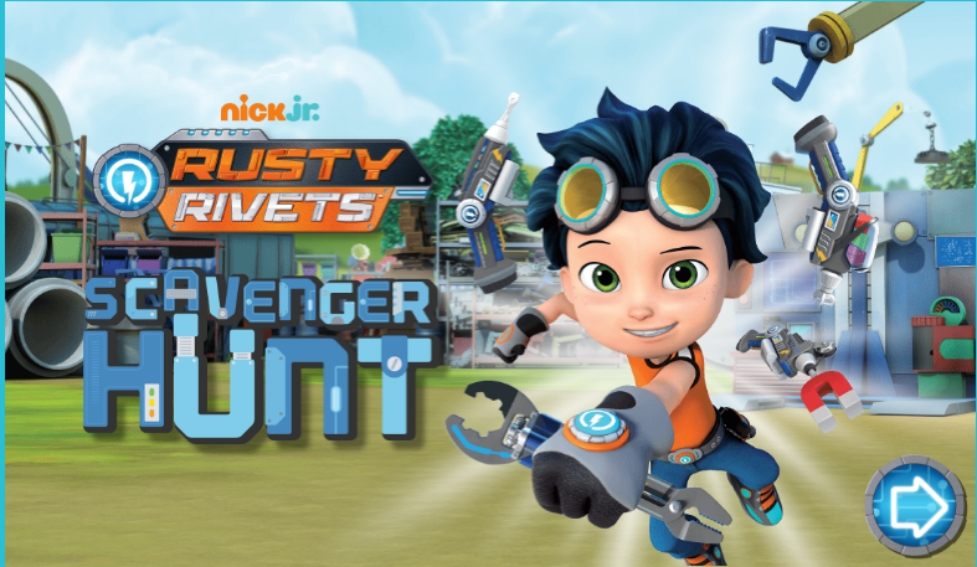 Gioco online di Rusty Rivets Scavenger Hunt