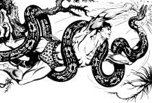 Tarzan lotta con il serpente