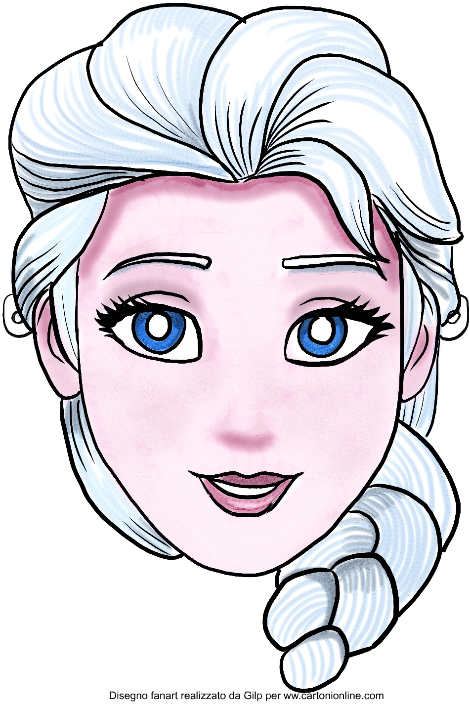 Maske von Elsa (Die Eisknigin  Vllig unverfroren)