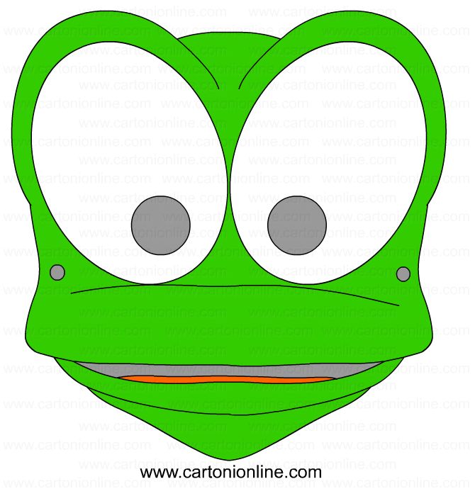 Maske von Frosch